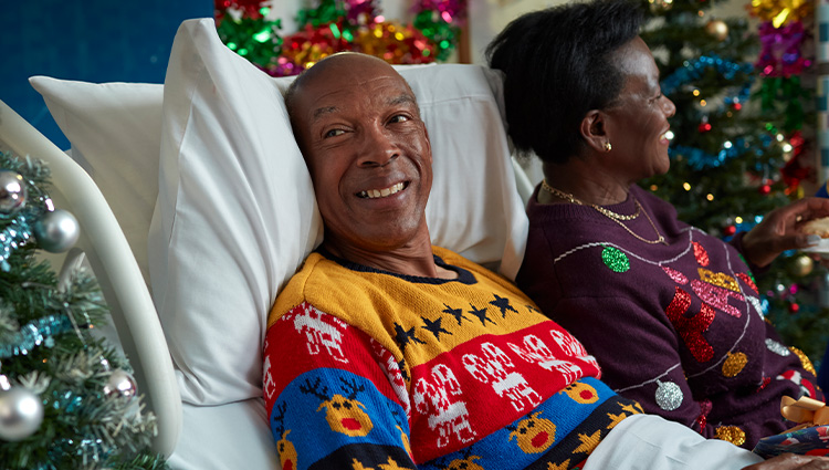 Patients at a Marie Curie hospice