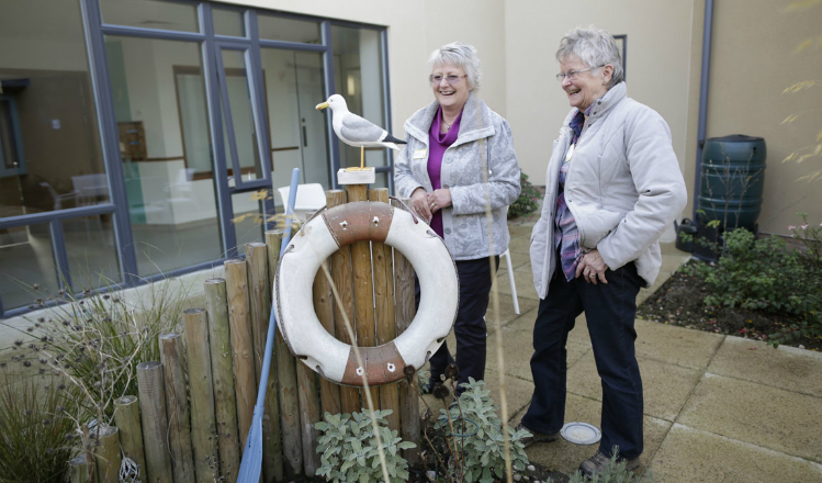 Marie Curie hospice volunteers, Barbara and Clare