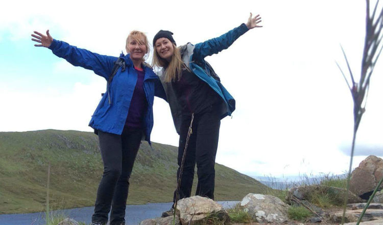 Intrepid Carrie has climbed Ben Nevis and Snowdon in past years.