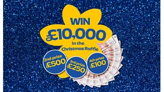 Christmas raffle logo