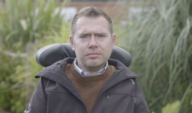 Jason is living with motor neurone disease. He received support at our Newcastle hospice.