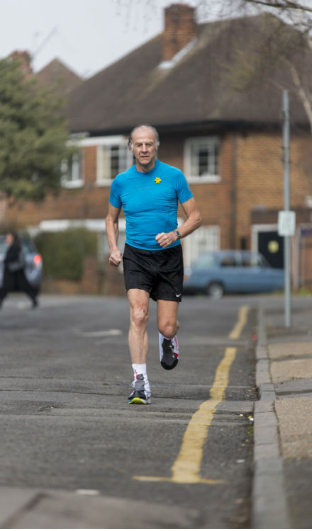 Sir Ranulph in training for the Marathon des Sables