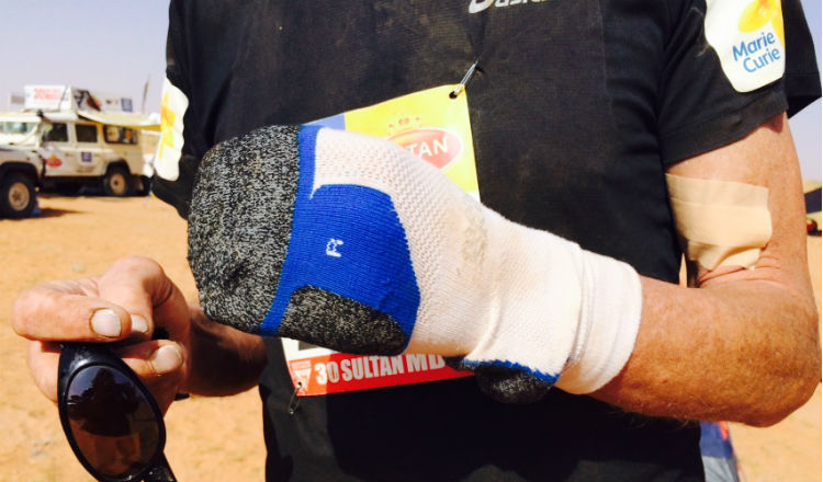 Sir Ranulph Fiennes Marathon des Sables Stage 4 day 2 photo (4)