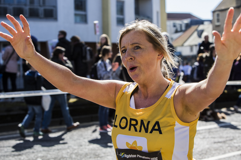 Brighton marathon runner