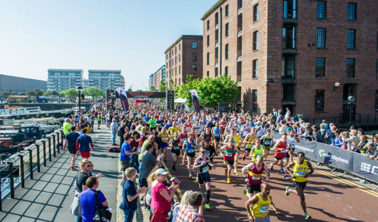 Liverpool marathon runners