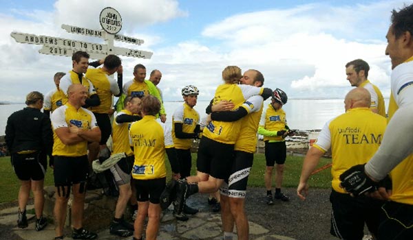 Lands End to John O'Groats Marie Curie Cycle