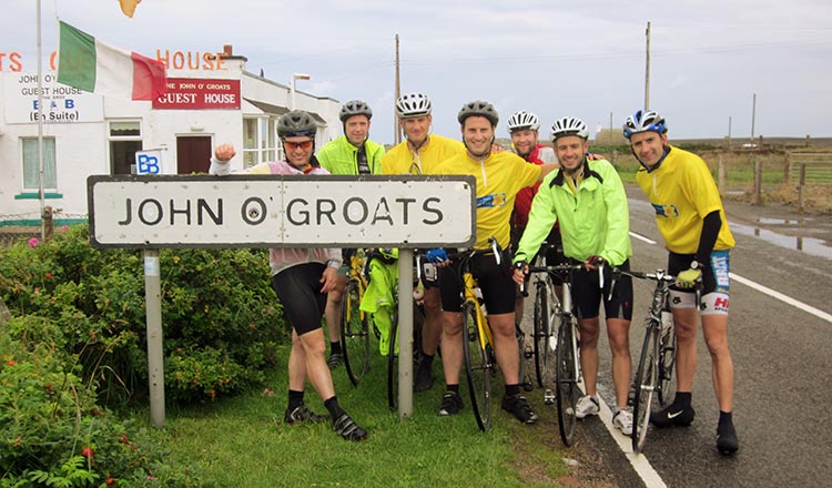 Lands End to John O'Groats Marie Curie Cycle