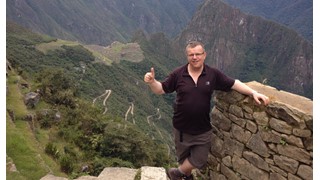 Martin Booth at Machu Picchu