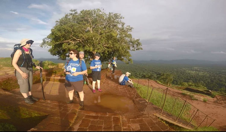 Gallery item: Sri Lanka trek admiring the view
