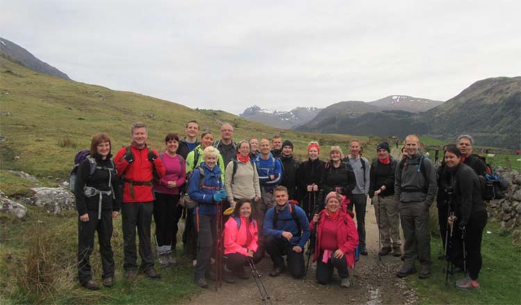 EDF staff taking on the Three Peaks Challenge