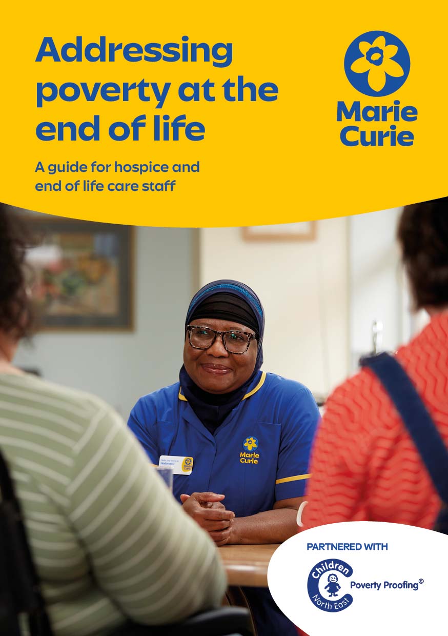 Publication image for addressing poverty at the end of life