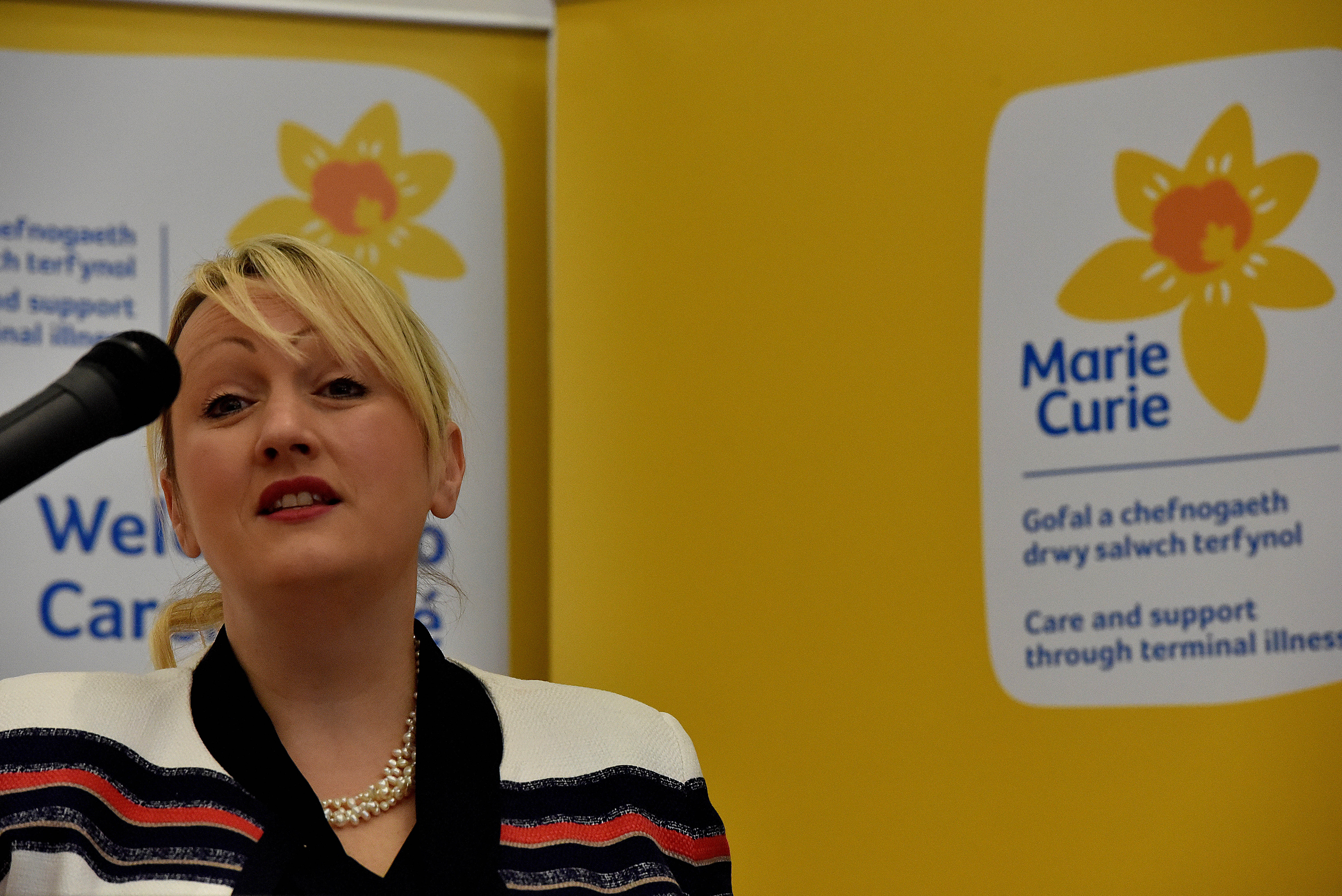 Rebecca Evans, Minister for Social Services and Public Health, launched the Marie Curie Taking Care/Cymryd Gofal project at Penarth Pier Pavilion. 