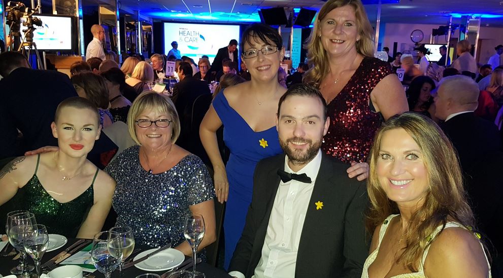 Team Lauren at the South Wales Argus Health and Care Awards as a finalist in the Health Campaign of the Year category