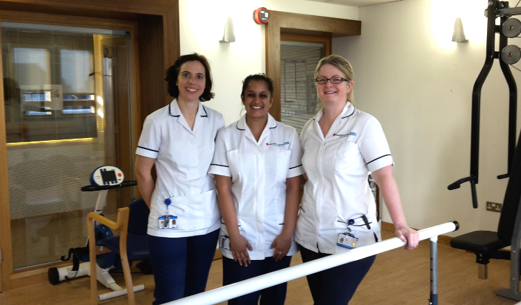 Karen Turner leads a team of physiotherapists at the Marie Curie Hospice, Hampstead.